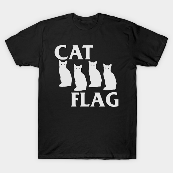 Black Cat Flag - Black Flag Parody T-Shirt Unisex