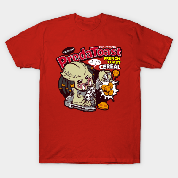 Predator Predatoast 80's Sci-fi Alien Yautja Breakfast Cereal T-Shirt Unisex