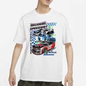 2023 Michigan Triple Header Nascar T Shirts