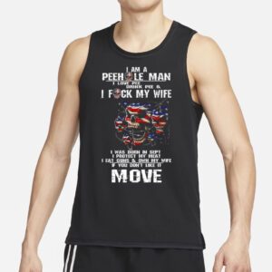 2023I Am A Peehole Man If You Don’t Like It Move USA Flag Tee Shirt