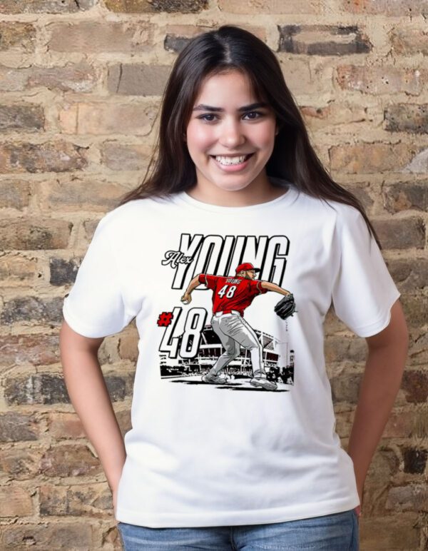 Alex Young 7 Cincinnati Reds Stadium Art t-shirts