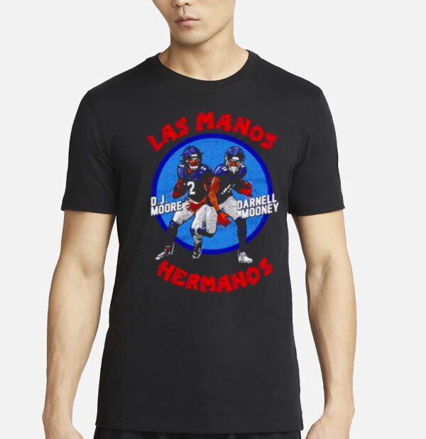 D.J. Moore and Darnell Mooney Chicago Las Manos Hermanos shirt