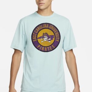 Ecu pirates 12 x 12′ state circle sign logo T shirt