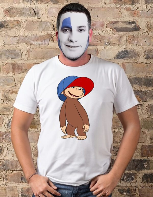 Graphic Big Cap Curious George Tee Shirts