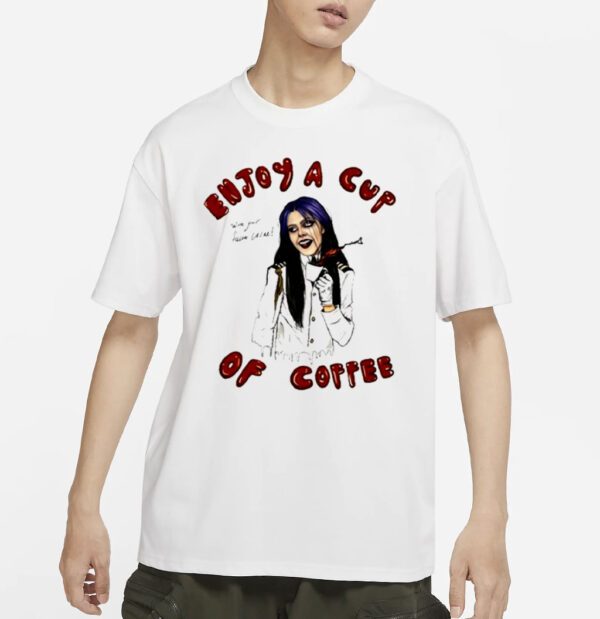 Kim Dracula Enjoy A Cup Of Coffee Shirts