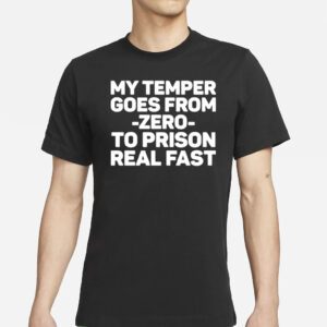 Love to bang women’s cropmy temper goes from zero to prison real fast t-shirts