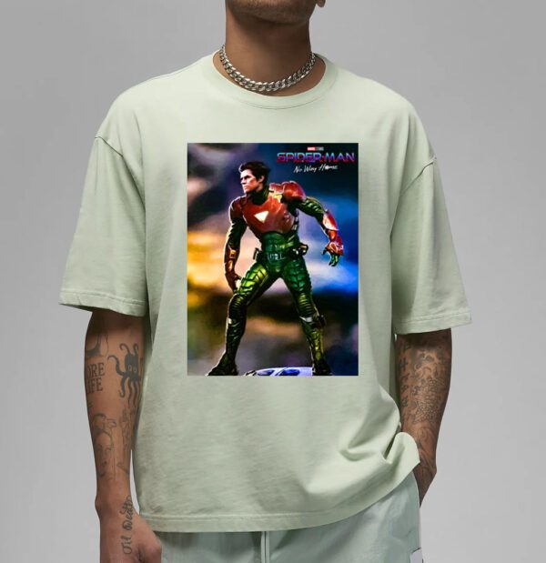 New Spider Man No Way Home Concept Art Green Goblin Wearing Iron Man Mark 6 T Shirt