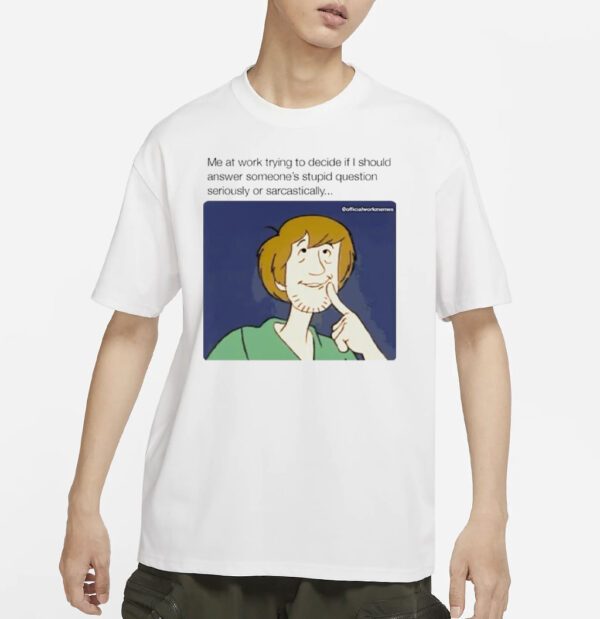 Shaggy Rogers me at work trying to decide If should answer someone’s stupid question seriously or sarcastically shirts