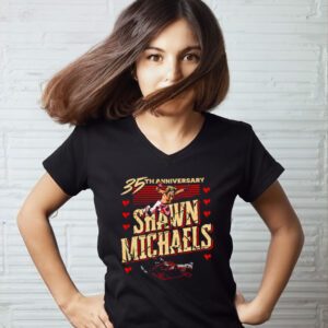 Shawn Michaels 35th Anniversary Flying signature t-shirts