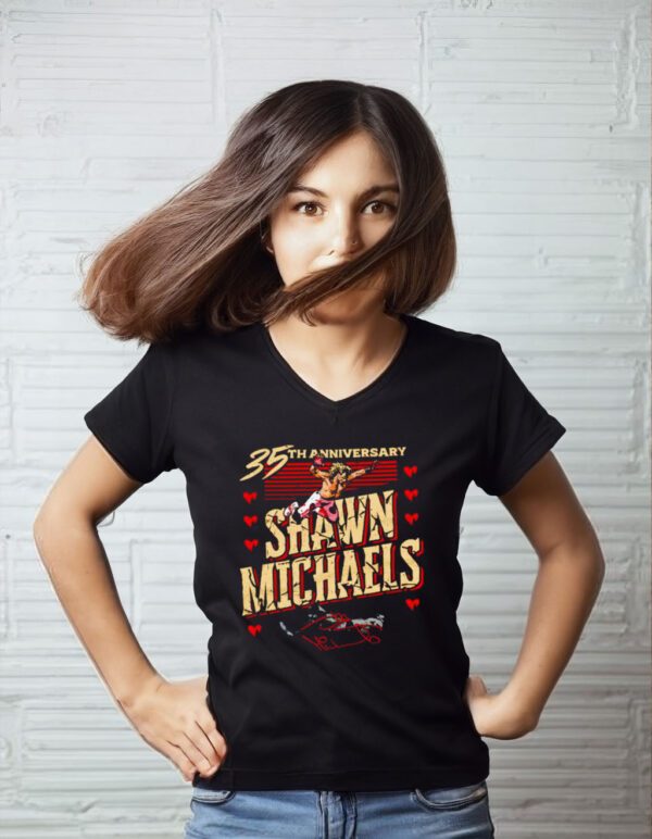 Shawn Michaels 35th Anniversary Flying signature t-shirts