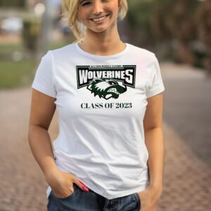 Wilson Middle School Wolverimes class of 2023 logo shirt