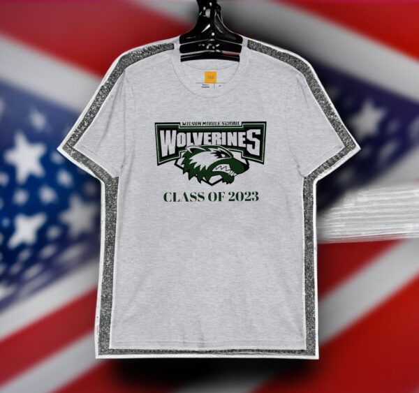 Wilson Middle School Wolverimes class of 2023 shirts