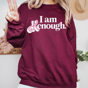 i am kenough hoodie,I am kenough crewneck,Barbi hoodie red