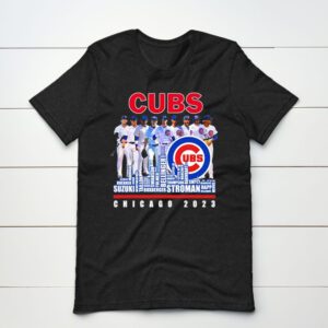 Chicago Cubs 2023 Baseball Team Names Skyline shirt