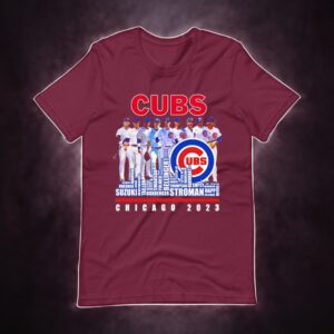 Chicago Cubs 2023 Baseball Team Names Skyline shirts