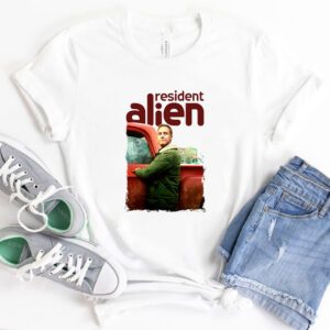 Graphic Christmas Design Xmas Resident Alien shirts