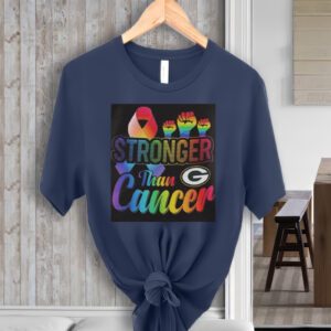 Green Bay Packers Stronger Than Cancer t-Shirt