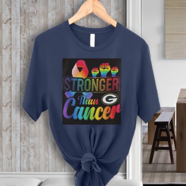 Green Bay Packers Stronger Than Cancer t-Shirt