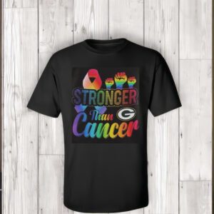 Green Bay Packers Stronger Than Cancer t-Shirts