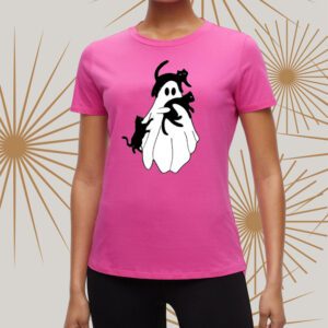 Halloween Ghost And Cat t-Shirts