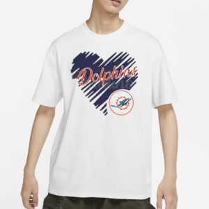 Heart Miami Dolphins NFL Team Logo shirt