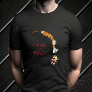 Hobb Jump Art Calvin And Hobbs Shirtt