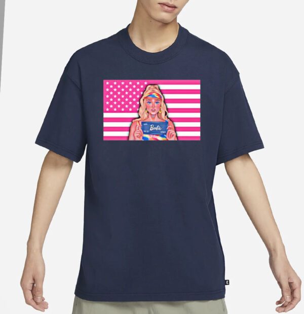 I am Barbie svAmerican Pink Shirt