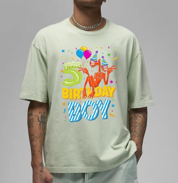 Kids 5 Siren Head Birthday Boy Shirts