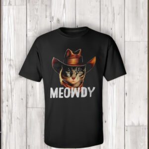 Meowdy Cat Cowboy Funny Cat Meme t-Shirt