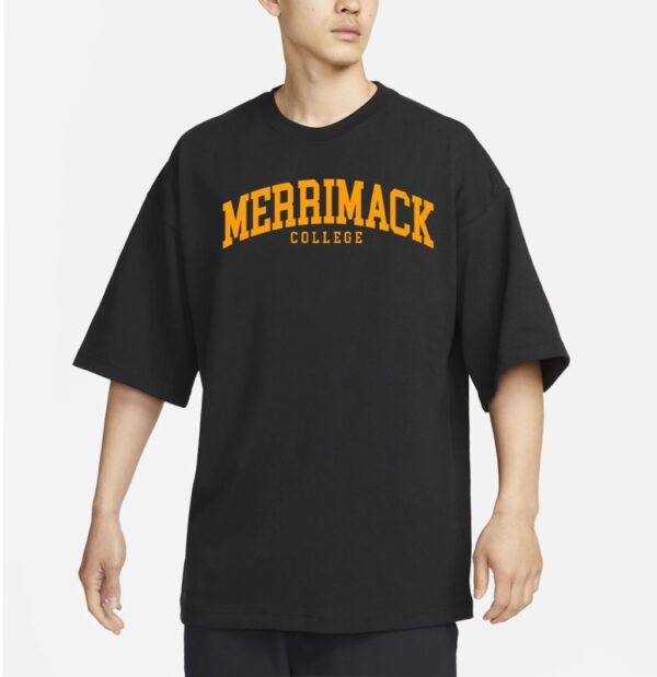 Merrimack College Font Curved shirts