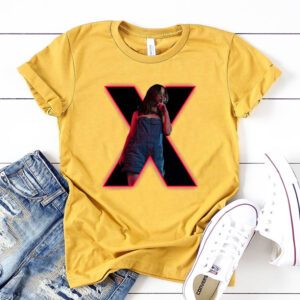 Mia Goth’s X 2022 Logo Movie Pearl t-shirt