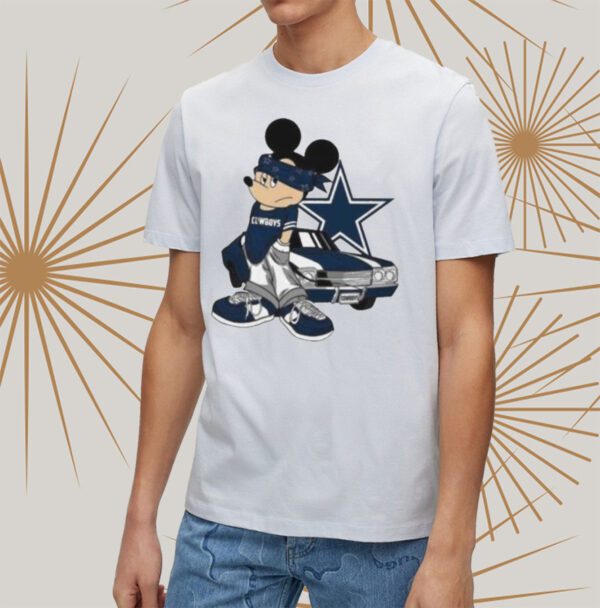 Mickey hip hop Dallas Cowboys style 2023 T-shirt