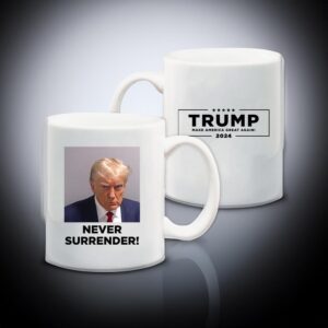 Never Surrender White Coffee Mug