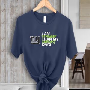 New York Giants I Am Stronger Than My Darkest Days T-Shirt