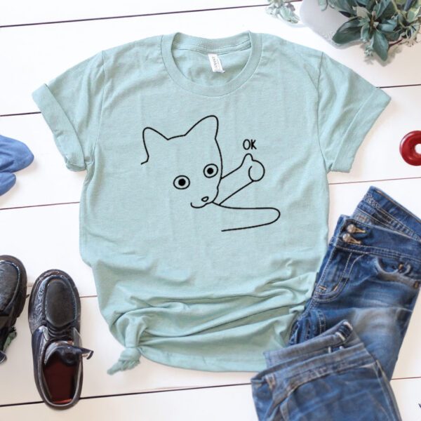 Poorly Catdraw Okie Dokie Cat Shirts