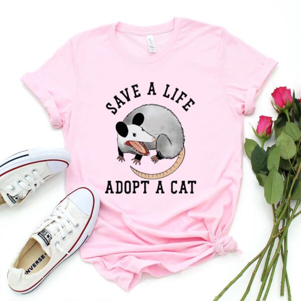 Save a life adopt a cat shirt