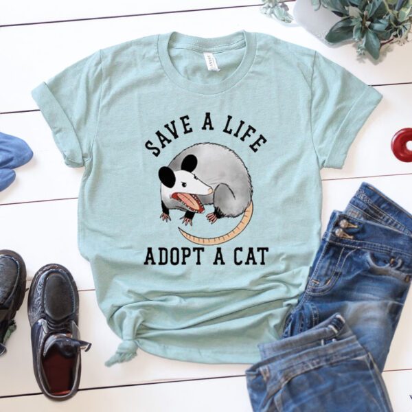 Save a life adopt a cat shirts