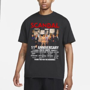 Scandal 11st Anniversary 2012 2023 Thank You For The Memories T-Shirt