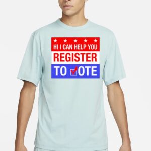 Scott Presler Hi I Can Help You Register To Vote Shirts