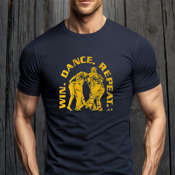 Seattle Baseball Win Dance Repeat Retro T-Shirtt