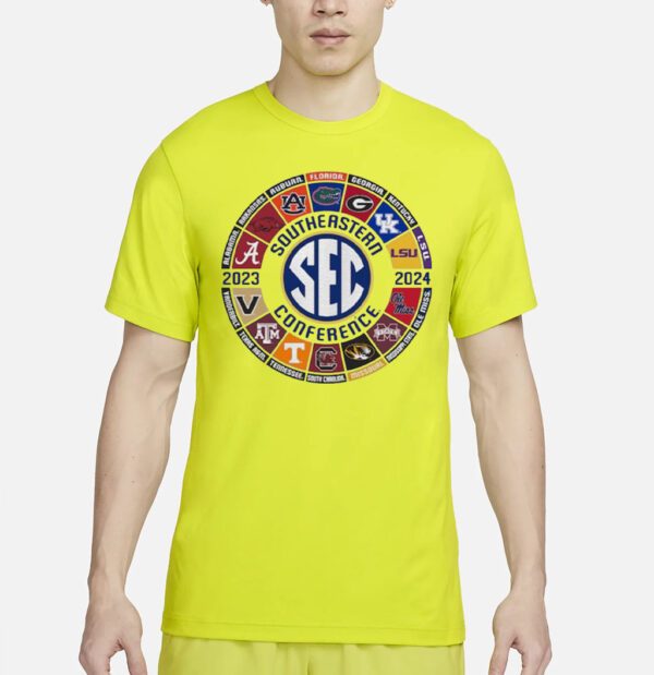 Southeastern Conference Sec Football All team Logo 2023 2024 shirt