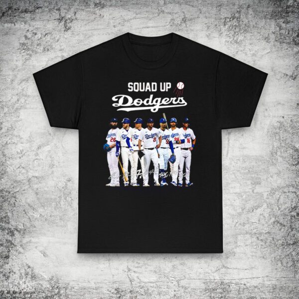 Squad Up Dodgers Signature Shirt