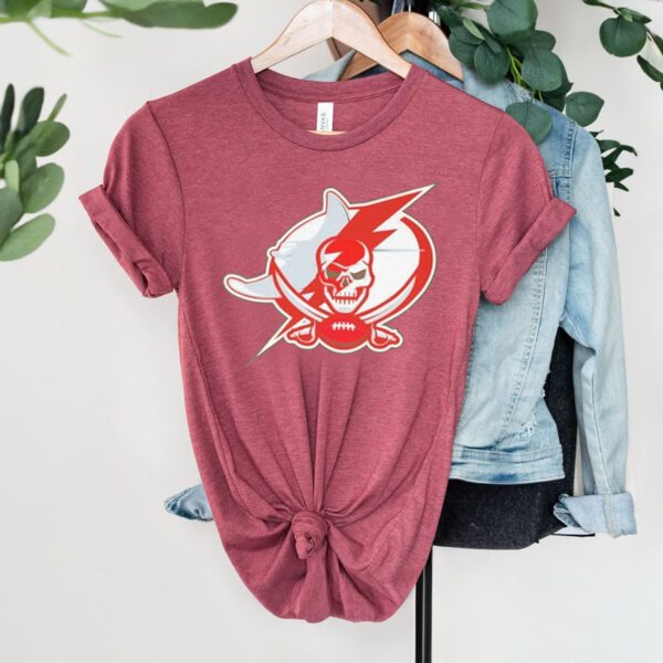 Tampa Bay Buccaneers Lightning Rays Mash Up Logo 2023 Shirt