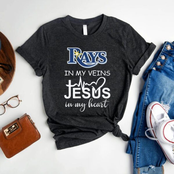 Tampa Bay Rays Logo 2023 In My Veins Jesus In My Heart shirts