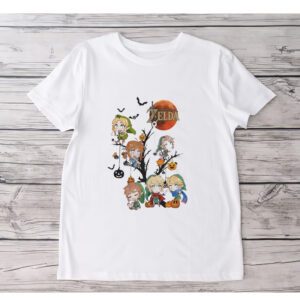 The Legend Of Zelda Characters Halloween T-shirtt