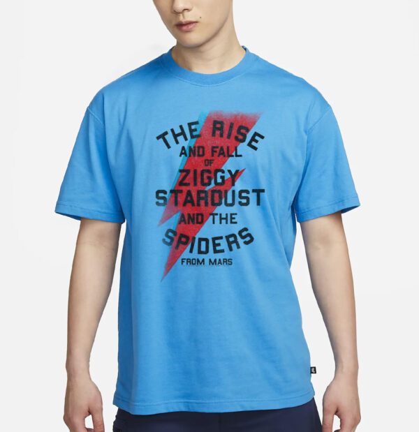 The rise and fall of ziggy stardust and the spiders from mars lightning bolt distressed Shirts