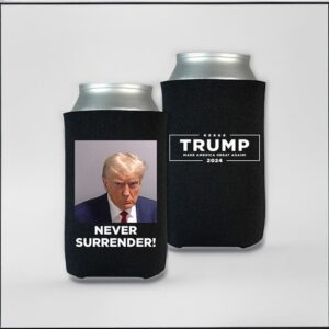 Trump Never Surrender Beverage Cooler Black