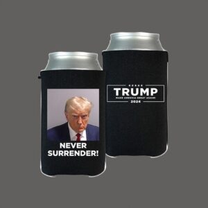 Trump Never Surrender Beverage Coolers Black