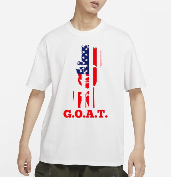 Trump USA Flag GOAT shirt