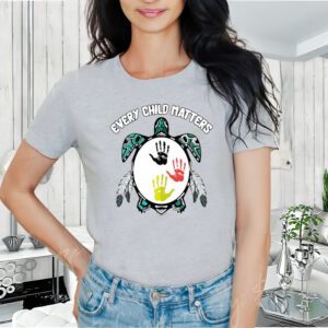 Turtle Colorful Hands Every Child Matters shirt